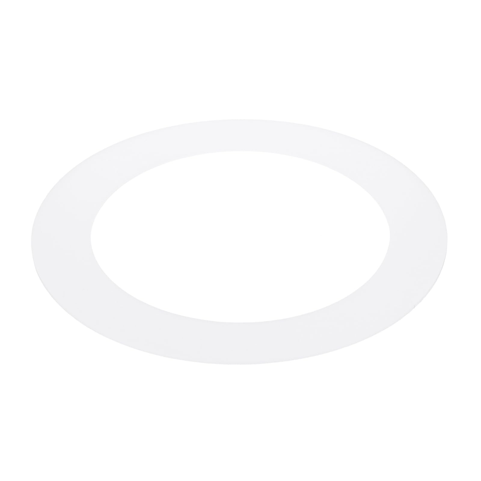 PATIKIL 4 ID 5.5 OD Plastic Trim Ring, Ceiling Light Goof Rings Matte Circular Light Cover Lighting Fixture for Ceiling Wall Rec