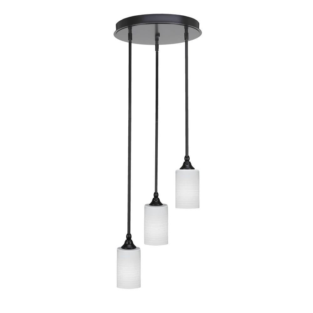 Empire 3 Light Cluster Pendalier in Matte Black (2143-MB-4061)