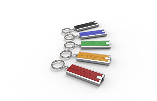 Buck Light LED Keychain Lights, Ultra Bright 5 Pack, Assorted Colors, Model BL5-MC48/12, Portable Plastic Flashlight