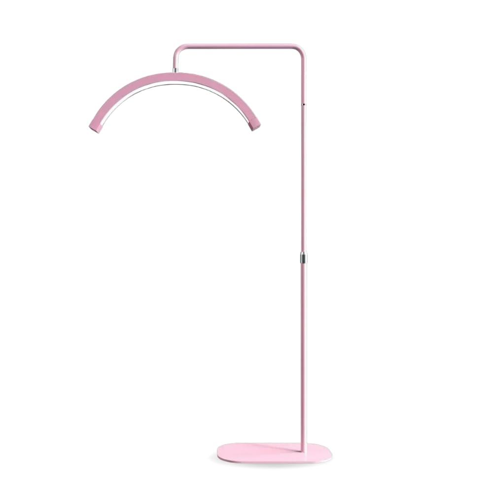 Atlas View Bling Eyelash LED Moon Light - Dimmable Diamond Lamp for Estheticians, PMU & Nail Techs - Led Floor Lamp Adjustable H