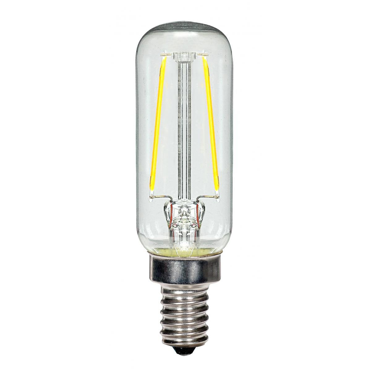 Satco 2.5W T6 Candelabra Base Led Replacement Lamp (Pack Of 6)-3.27 Inches Length And 0.98 Inches Wide