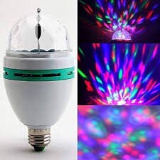 The Victory 360 Degree Rotating Disco Bulb for Home/Offices/Parties/Diwali Decoration (Multicolour) (Pack of - 1)