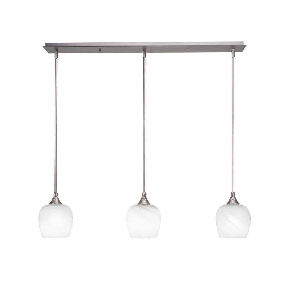 Stem 3 Light Linear Pendalier in Brushed Nickel (36-BN-4811)