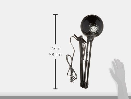 Dainolite Dxl334-X Dimmable Desk Lamp With Clamp And Adjustable Arm For Task Lighting, Study, Work, Home Or Office With 6' Cord - 36'' - Black