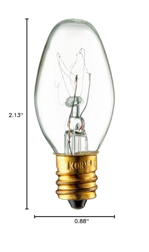 (Pack Of 10) 15-Watt Light Bulb For Scentsy Plug-In Warmer Nightlight, Mini Scented Candle Wax Warmer Diffuser And Himalayan Sal