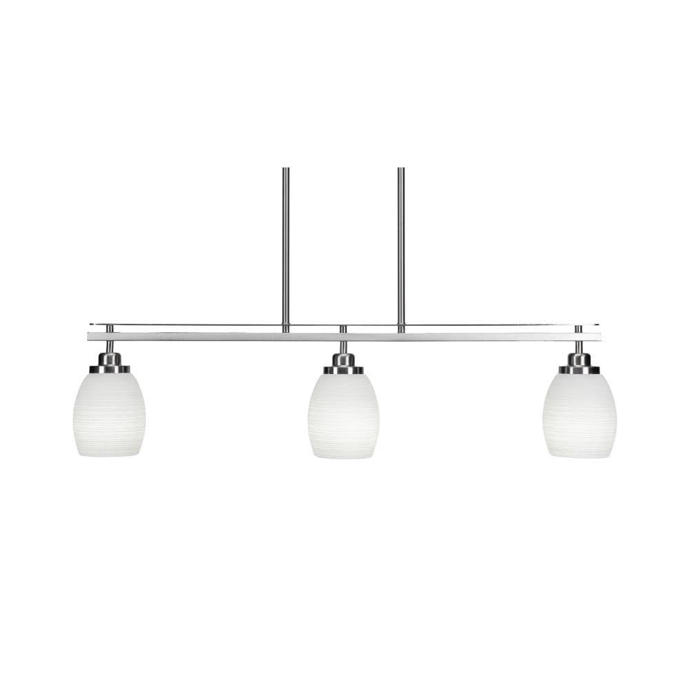 Odyssey 3 Light Island in Brushed Nickel (2636-BN-4021)