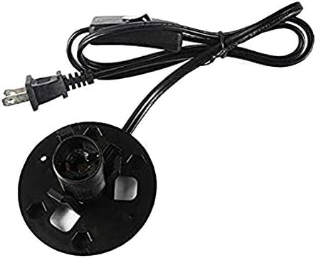 Himalayan Salt Lamp Cord, Dimmer Switch,Christmas Bulb,Salt Lamp Cord With Dimmer Control And Base Assembly,5 Feet,E12 Base For
