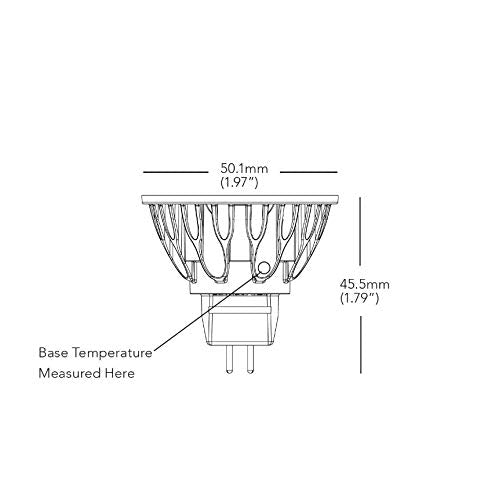 SORAA MR16 12V 7.5W Dimmable Light Bulb - 2700K, 36° Narrow Flood, Copper, Model SM16-07-25D-