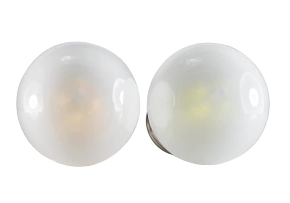K JINGKELAI 4W G45 Dimmable LED Filament Bulb, Warm White, Frosted Glass, E26 Medium Base, 2300K, 6 Pack,