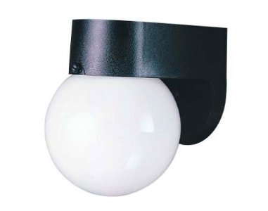 Westinghouse 66803 6&quot; Black Wall Lantern - Outdoor Lighting Fixture By Ace Trading