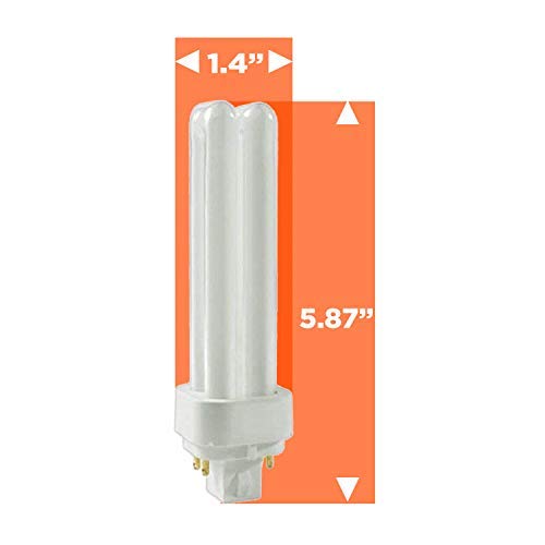 GoodBulb 18-Watt CFL Bulb, Quad-Tube, 4100K Cool White, 4 Count, Model GB-1835, Energy-Efficient
