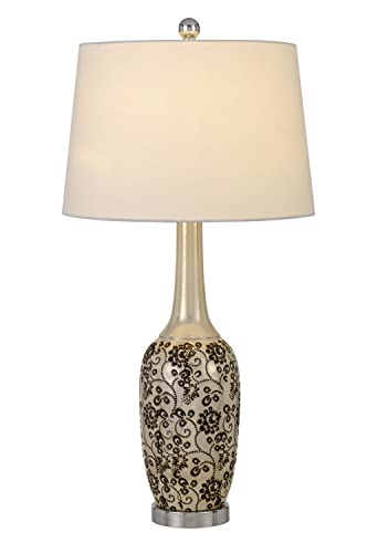 Cal Lighting Bo-2914Tb-2 Transitional Two Light Table Lamp From Paxton Collection In Pewter, Nickel, Silver Finish, 15.00 Inches