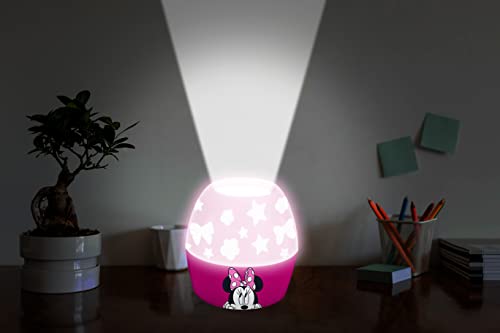 Idea Nuova Disney Minnie Mouse Scene Projection Kids Lamp And Nightlight