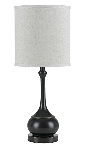 Cal 100W Metal Accent Lamp, Dark Bronze, 10 x 10 x 24.5 in, Model BO-2256TB-DB