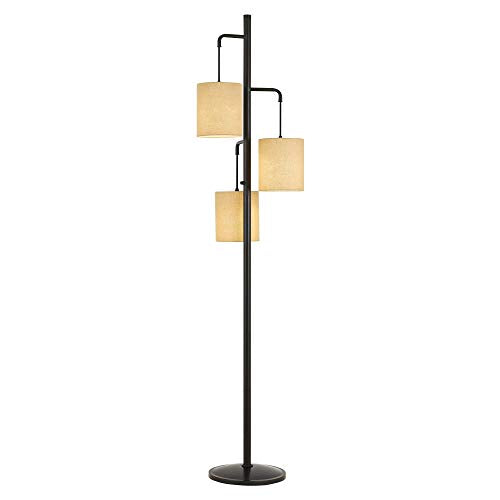 Cal Lighting Bo-2791Fl Restoration Three Light Floor Lamp From Kirkwall Collection In Bronze/Dark Finish, 15.00 Inches