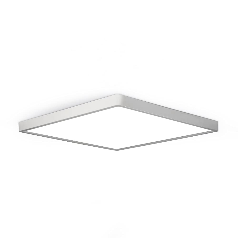 board-styletec LED Flush Mount Ceiling Light 24W 3200LM 12inch Square Daylight White Model 613965271202