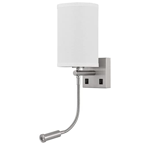 Cal Lakewood - 1 Light Wall Mount With Reading Lamp In Modern Style-23.5 Inches Tall And 6 Inches Wide