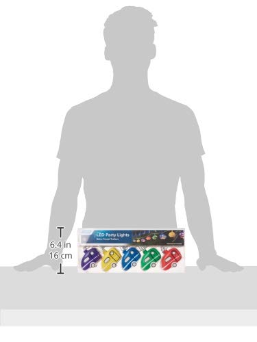 Camco Retro Travel Trailer Party Lights | Features An 8' Strand With (10) Travel Trailer Lights | Perfect For Rv Awnings And Campsite Décor (42655)