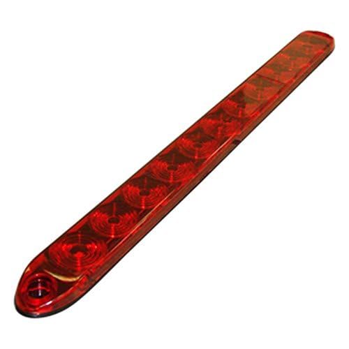 TecNiq, Inc 15in Red LED Stop Turn Tail Marker Light Bar - Waterproof Polycarbonate, Model T10-RR00-1