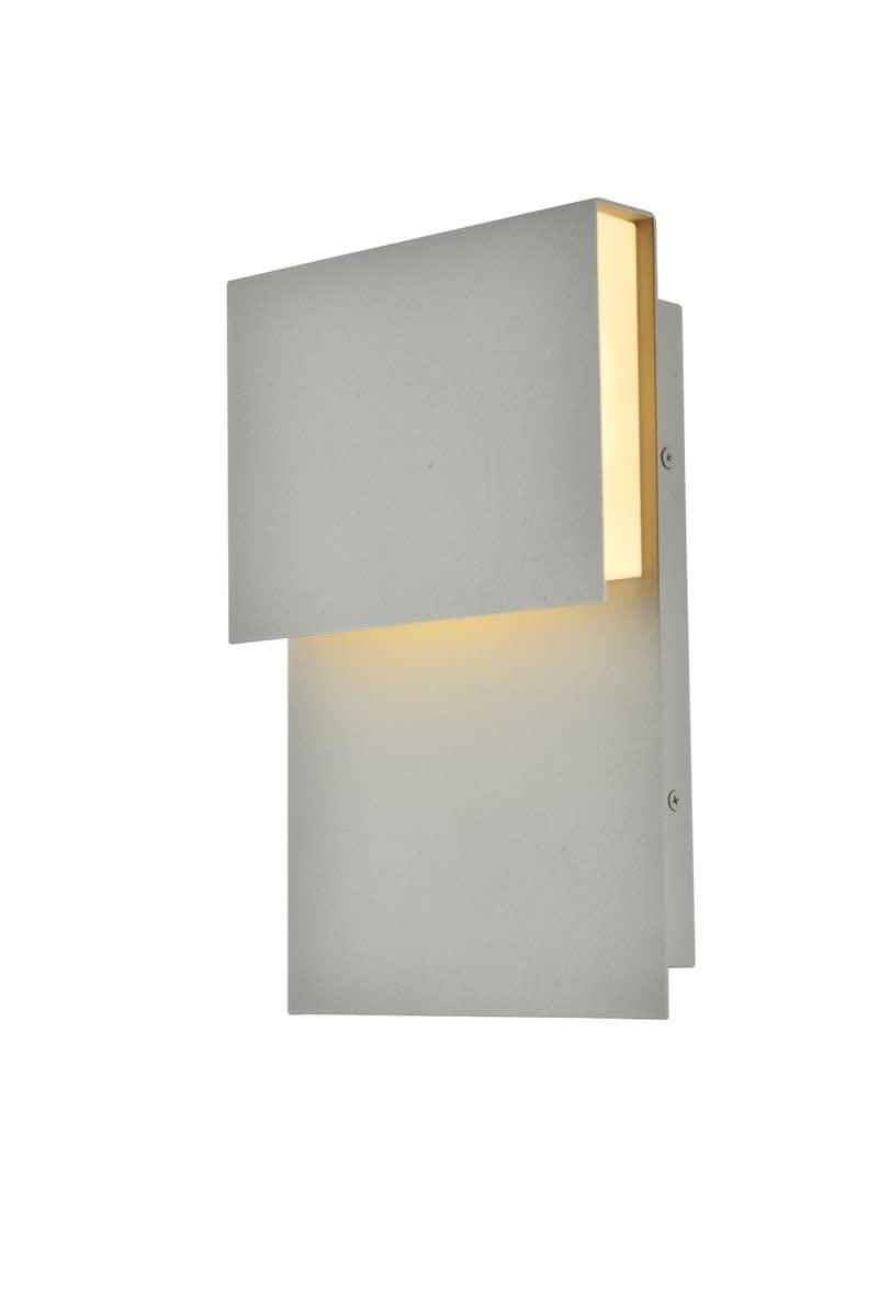 Living District Modern Home Decorative Raine Integrated LED Wall Sconce in Silver