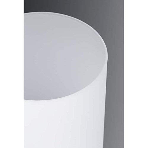 Progress Lighting P4318-09 Replay Collection Etched White Glass Modern Chandelier Light, 3-Light, Brushed Nickel