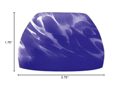 Jesco Lighting Qasa101Bf Dome Glass Shade For Quick Adapt Spot Light, Blue Frit Finish