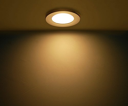 Dream Lighting 2W LED Ceiling Light Pack of 2 - Silver Shell Recessed Downlight, Model 0016002WX2, PC Lens