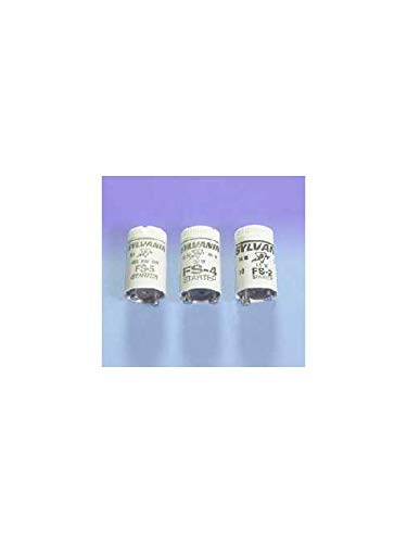 LEDVANCE Fluorescent Starter for F14, F15, F20 Lamps, 10 Pack, White, Model 42812