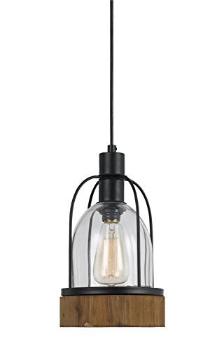 Cal Lighting Fx-3584-1P Restoration One Light Pendant From Beacon Collection In Bronze / Dark Finish, 7.00 Inches