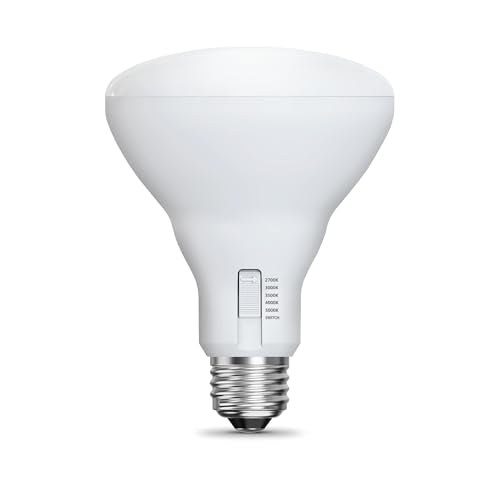 Feit Electric BR30 LED Light Bulb, Dimmable, 1100 Lumens, 85W Equivalent, 90+ CRI, 2 Pack, White, Model BR3085