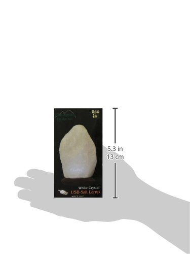 Aloha Bay Himalayan Salt Lamp, 4 Inch, White, USB, Model 1248152, Himalayan Rock Salt