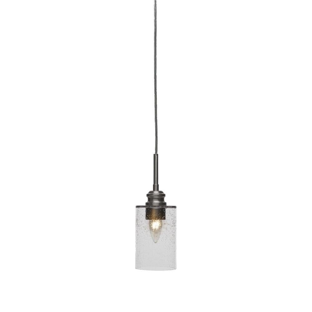 Edge 1 Light Mini Pendant In Brushed Nickel (1152-Bn-300)