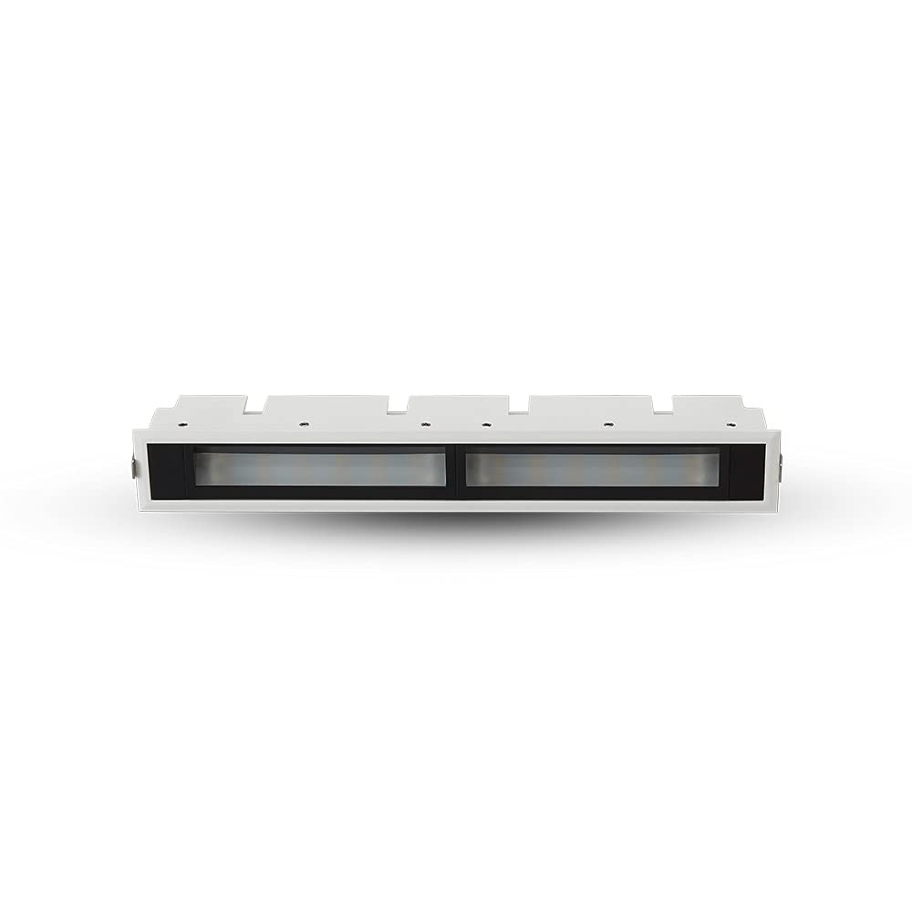 Vonn Lighting Slice 12.5-In Integrated Led Etl Certified Fixed Recessed Wall Washer With Trim, White