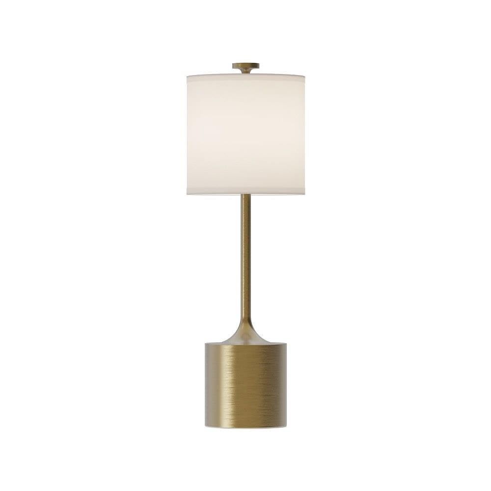 Alora Mood TL418726BGIL ISSA Table Lamp, Brushed Gold/Ivory Linen