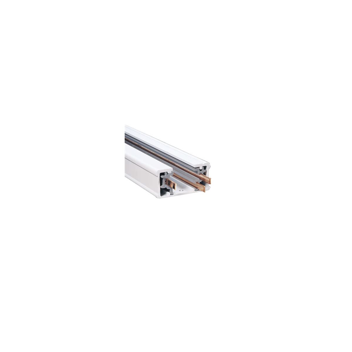 Elegant Elitco 96" Aluminum Linear Track Lighting Strip - Matte White, 8 Ft