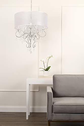 Ok Lighting Ok-5153H 31.5&quot; H Evangelia Ceiling Lamp, White