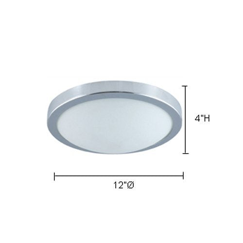 Jesco Lighting CM322S Moonlight Ceiling and Wall Mount Light, Small, Chrome, Metal