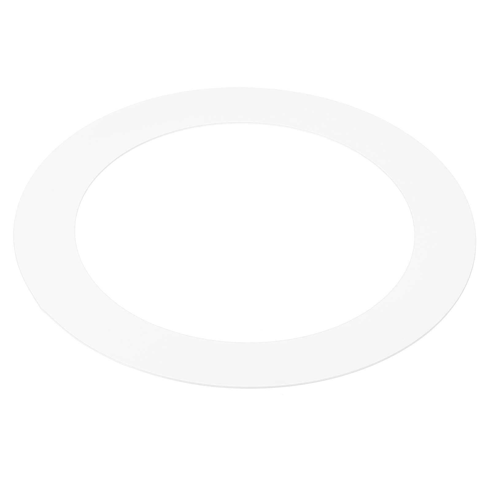 PATIKIL 4.9 ID 6.7 OD Light Trim Ring, White Goof Ring Matte Circular Light Cover Lighting Fixture for Ceiling Wall Recessed Can