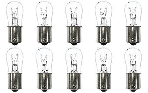 CEC Industries S-6 Bulbs, 120V, 6W, BA15s Base, White, Model SHOMHNK004, Box of 10