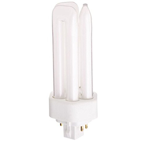 SYLVANIA 26W Compact Fluorescent Light Bulb, 3500K, 1746 Lumens, 12 Pack, White, T4 Shape, 4-Pin GX24