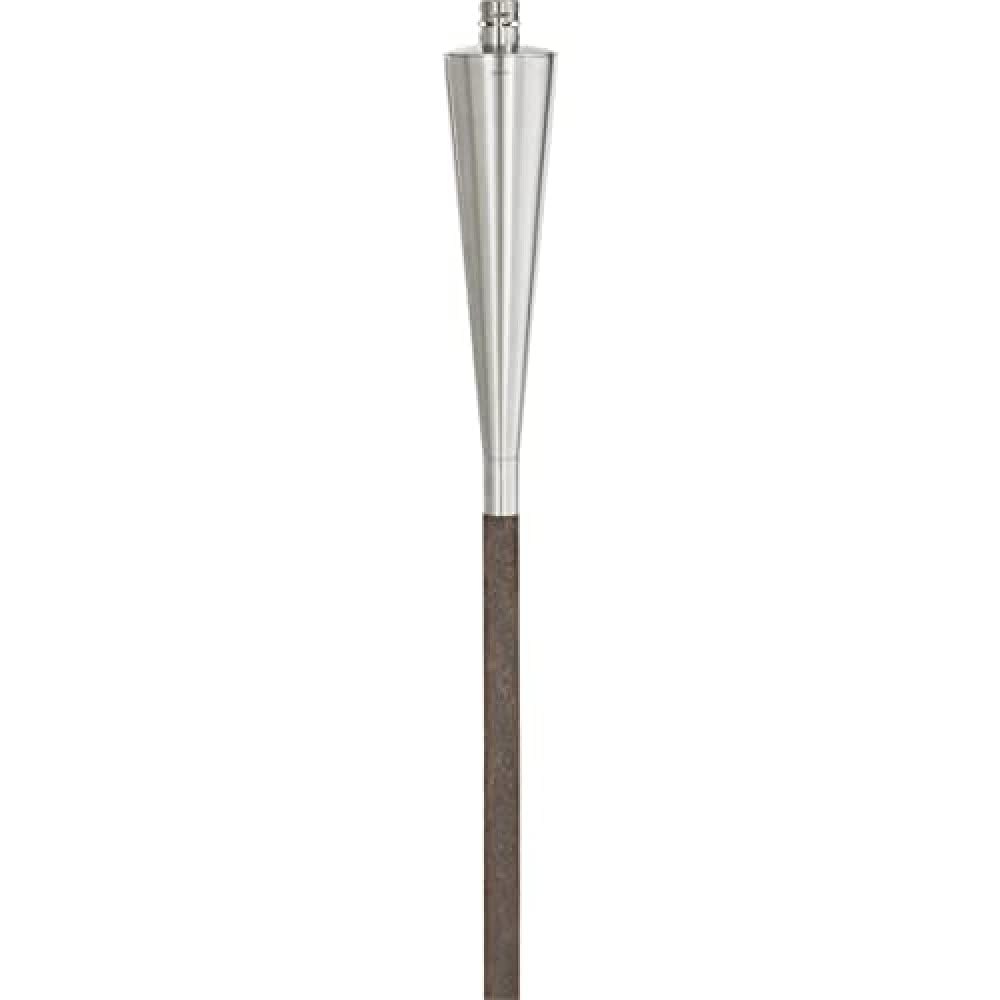 Blomus Torch with Beechwood Stake, Large Polished Stainless Steel, Model 65007