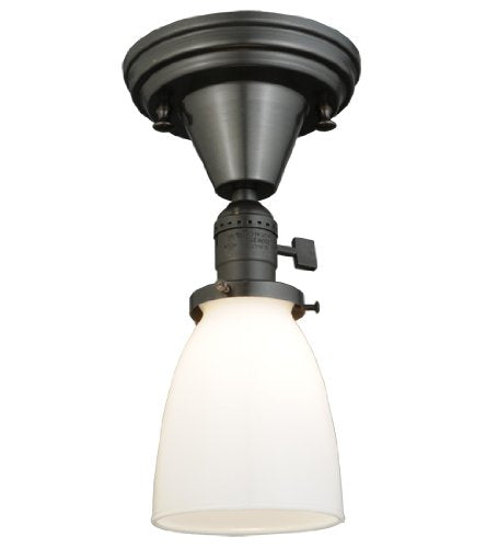 Meyda Tiffany Bronze One Light Flushmount Ceiling Light - Revival Collection