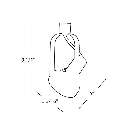 WAC Lighting TK-764 Track Head, Aluminum, 9.25x5.00x5.21 in, White, Model JTK-764-WT