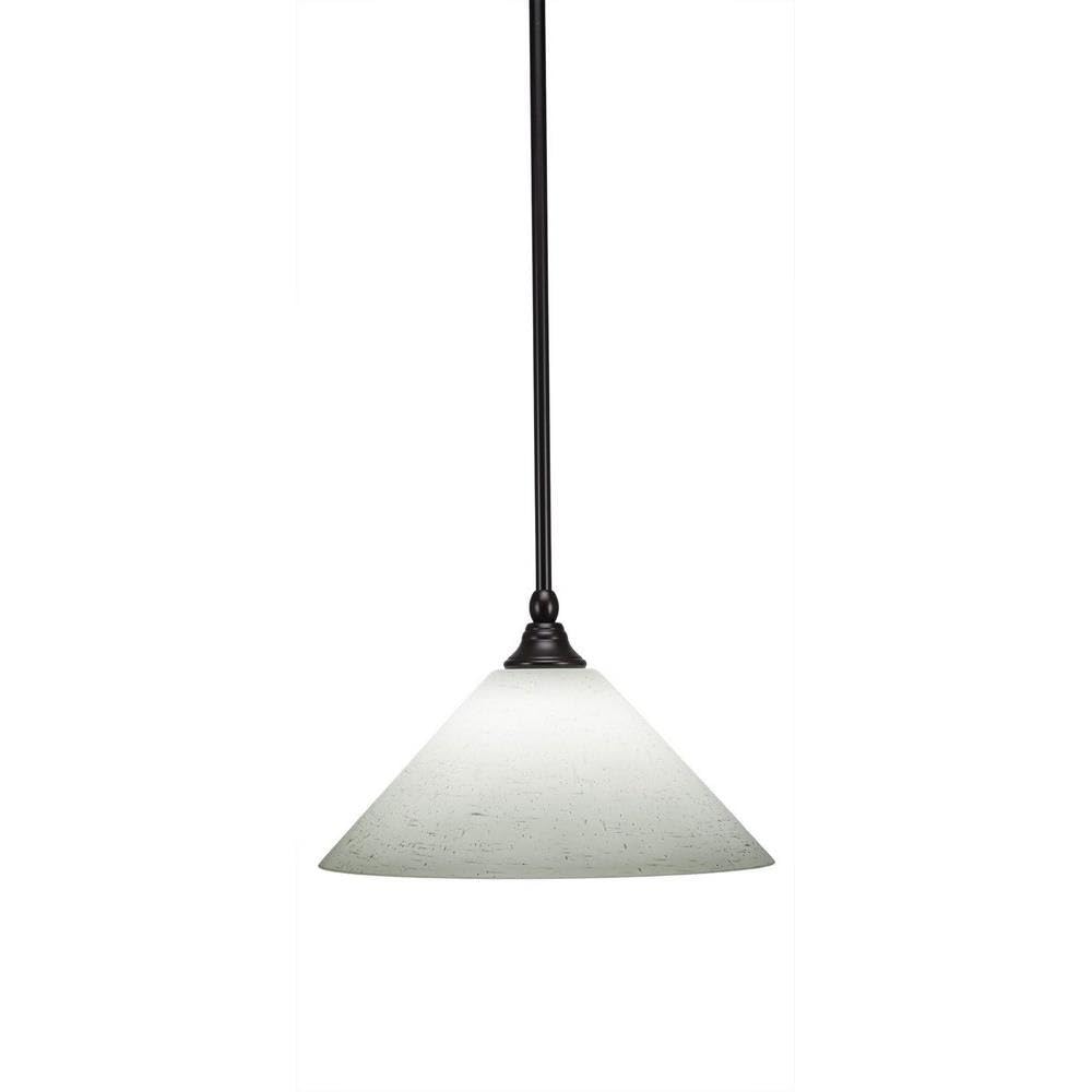 Toltec Lighting 23-Es-316 Any 3 Light Stem Mini Pendant 12&quot; White Muslin Glass