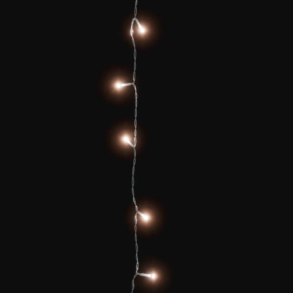 vidaXL LED String Lights, 400 LEDs, Warm White, 131.2 ft, PVC, Model 343230