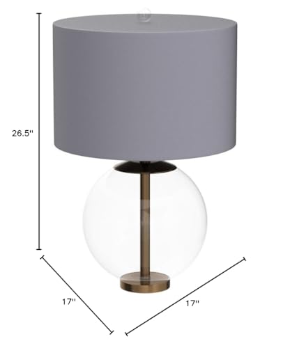 Coaster Home Furnishings 26.5&quot; White Glass Table Lamp - Elegant Home Lighting