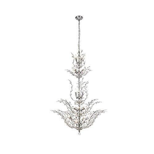 Elegant Lighting Orchid - Twenty-Five Light Chandelier-Royal Cut Crystal Type-Dark Bronze Finish