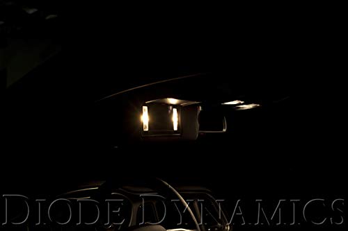 Diode Dynamics Vanity Light Leds Compatible With Dodge Challenger 2015-2023 (Four), 28Mm Fuse Smf1 Warm White (3000K)