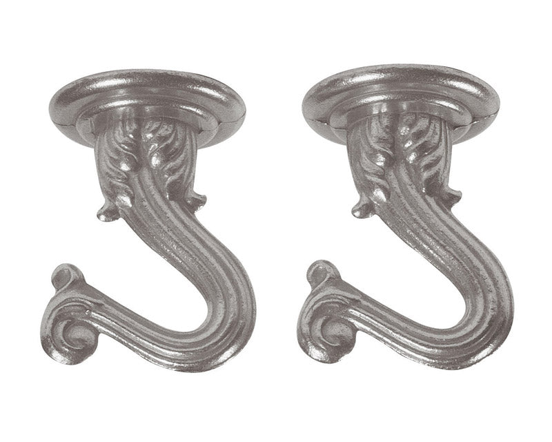 WESTINGHOUSE LIGHTING CORP Pewter Swag Hook 2-Pack, Model 70444, Plastic Material, No Size, No Color