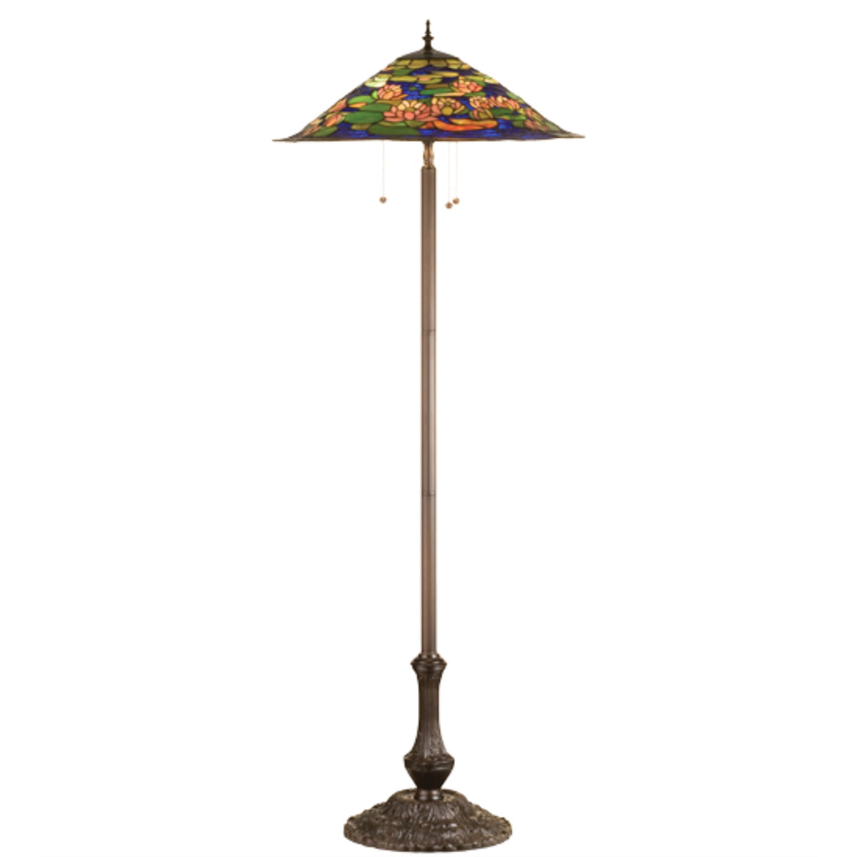 64''H Tiffany Pond Lily Floor Lamp